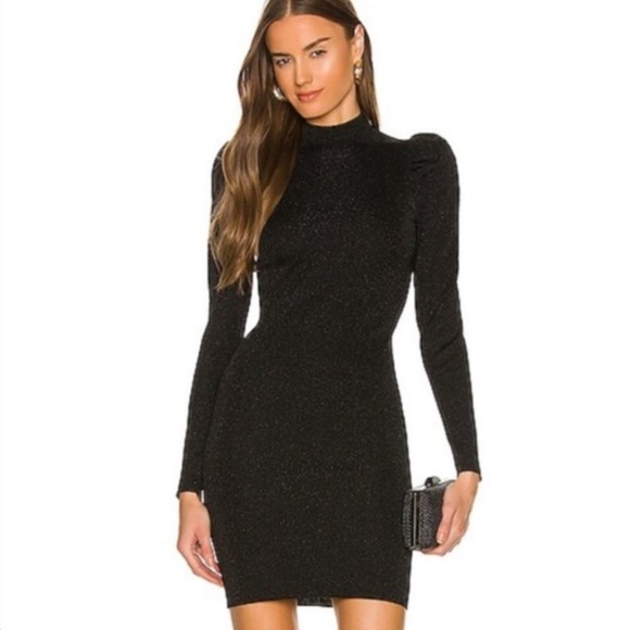 Alice + Olivia Issa metallic wool blend dress - Picture 1 of 8